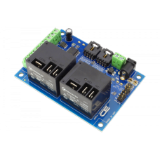 MCP23008 I2CIO6R2x0 2-Channel High-Power Relay Controller + 6 GPIO with I2C Interface